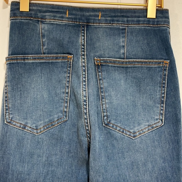 Free People just float on bell bottom Jeans sz 24R medium wash FP hippie Boho - Picture 4 of 11